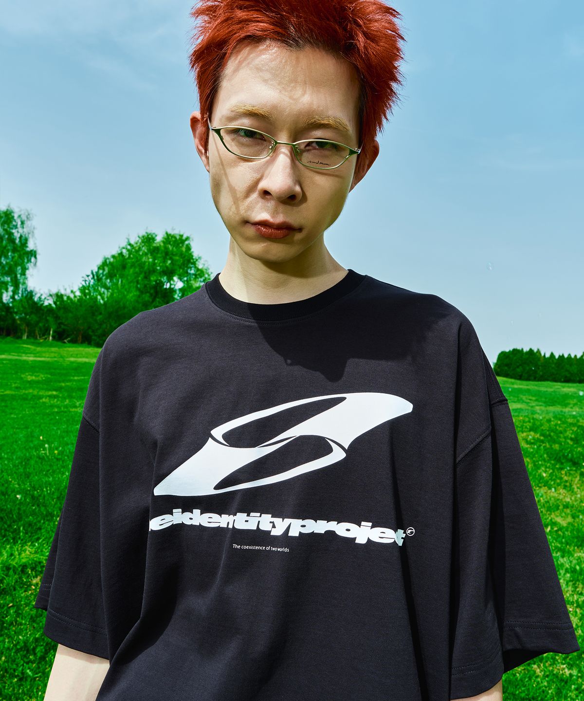 더 아이덴티티 프로젝트(THE IDENTITY PROJECT) Grass combi round half sleeve [black]