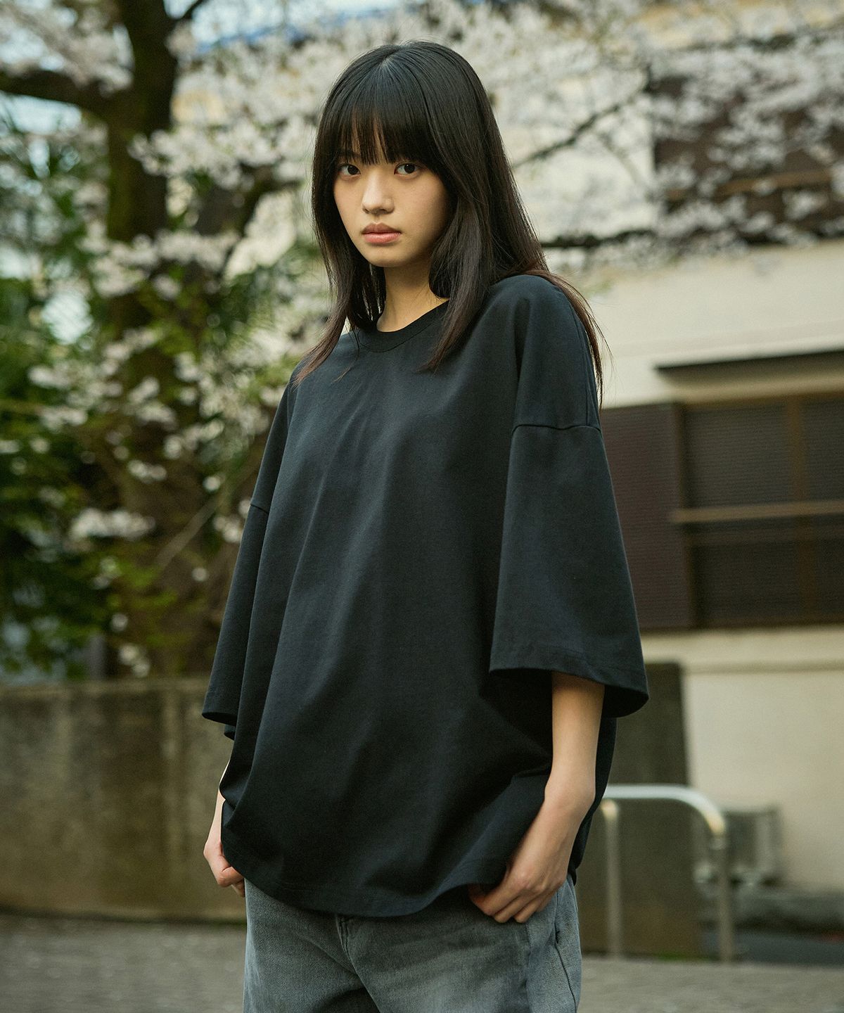 미니멀프로젝트(MINIMALPROJECT) 시그니처 로고 포인트 반팔티셔츠 MST157 [BLACK]