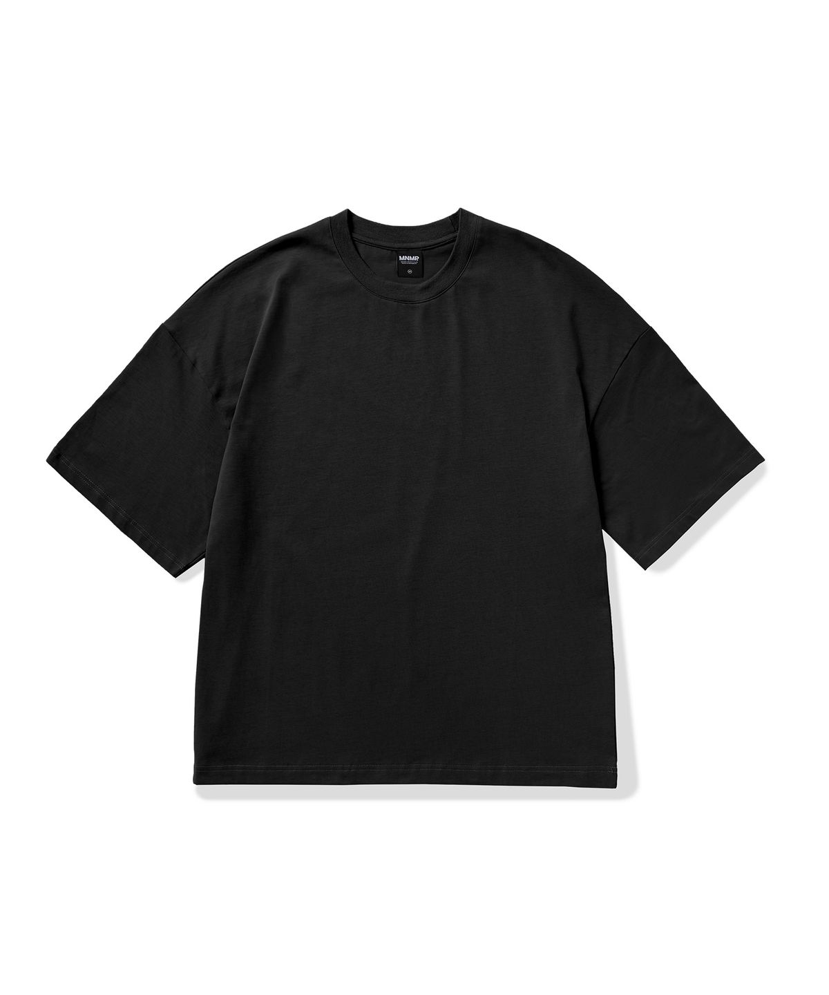 미니멀프로젝트(MINIMALPROJECT) 시그니처 로고 포인트 반팔티셔츠 MST157 [BLACK]