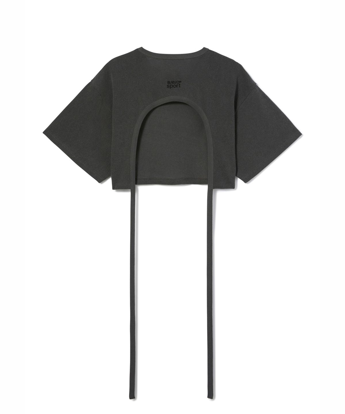 에스이오(s/e/o) UPSIDE DOWN T-SHIRT_CHARCOAL