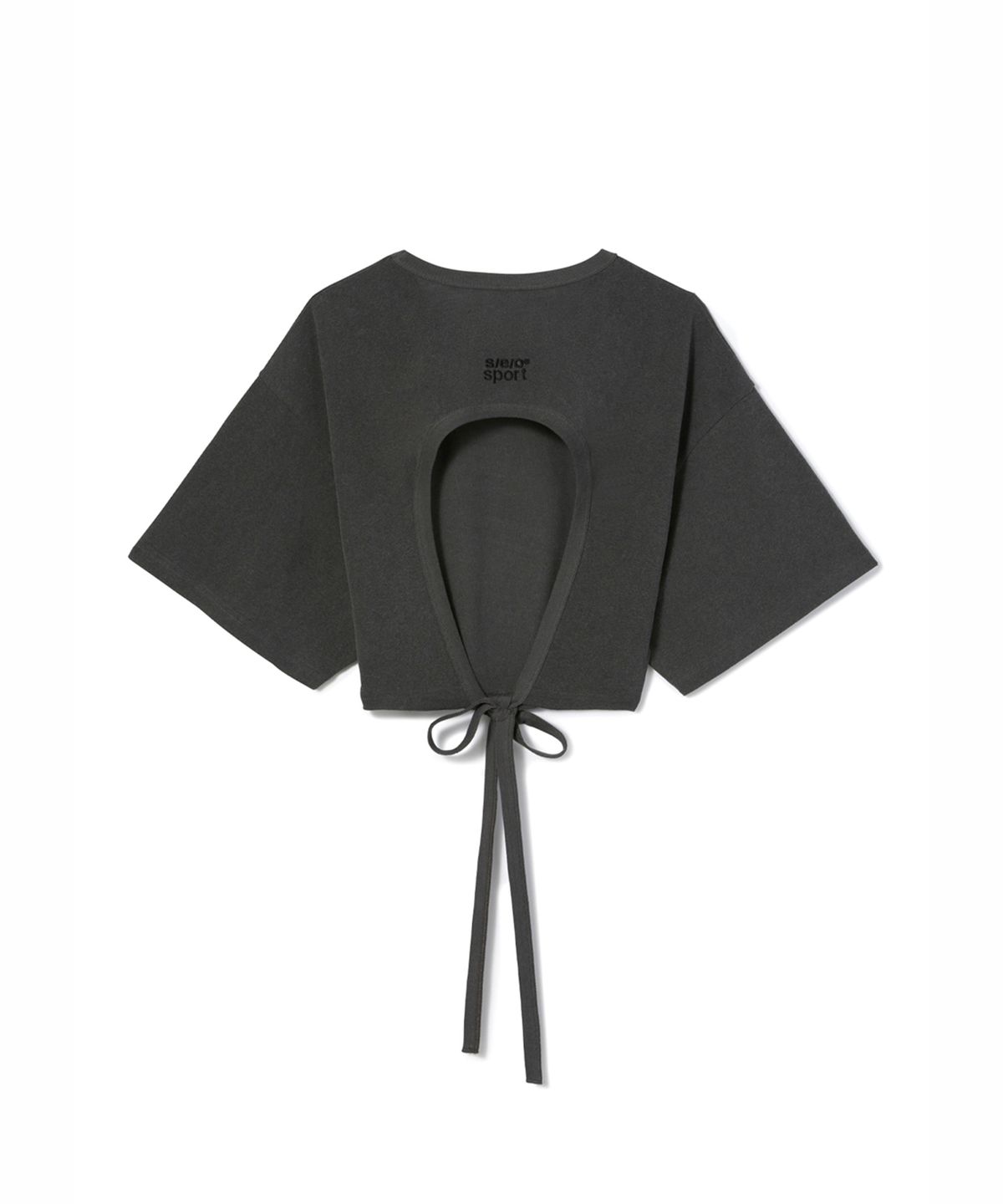 에스이오(s/e/o) UPSIDE DOWN T-SHIRT_CHARCOAL