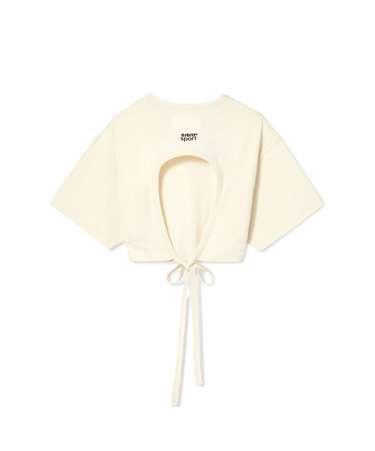 에스이오(s/e/o) UPSIDE DOWN T-SHIRT_CREAM