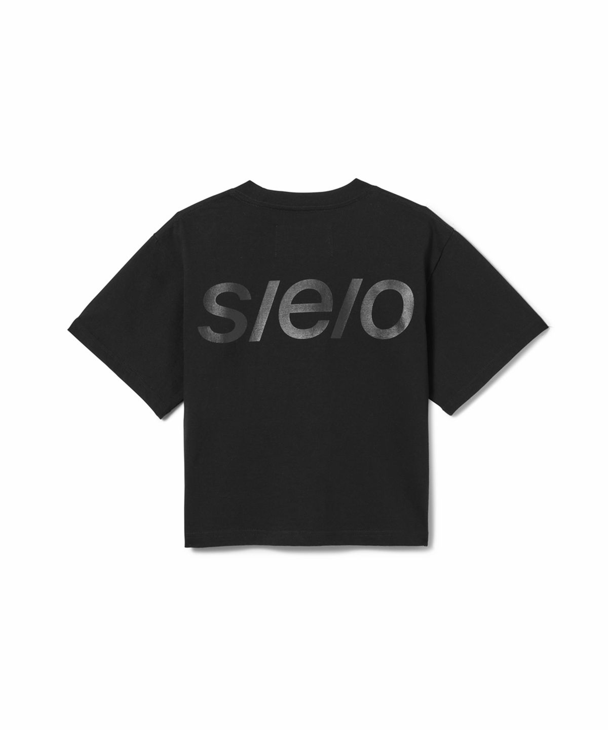 에스이오(s/e/o) s/e/o LOGO CROPPED TEE_BLACK