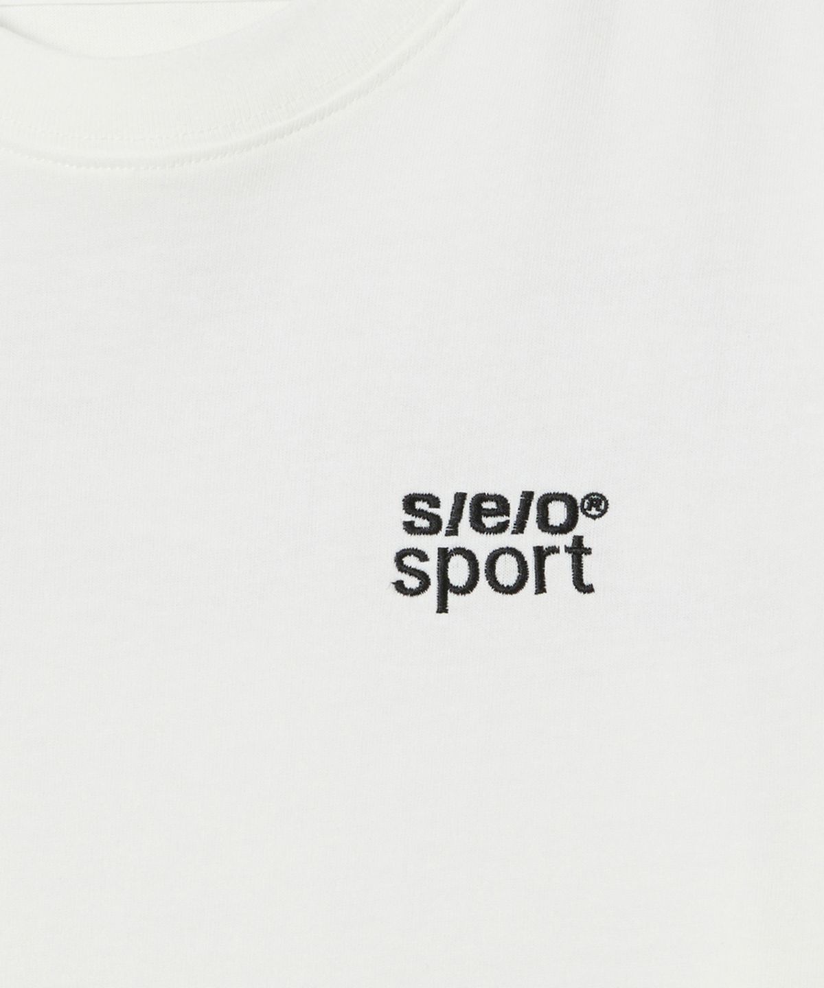 에스이오(s/e/o) s/e/o LOGO CROPPED TEE_IVORY