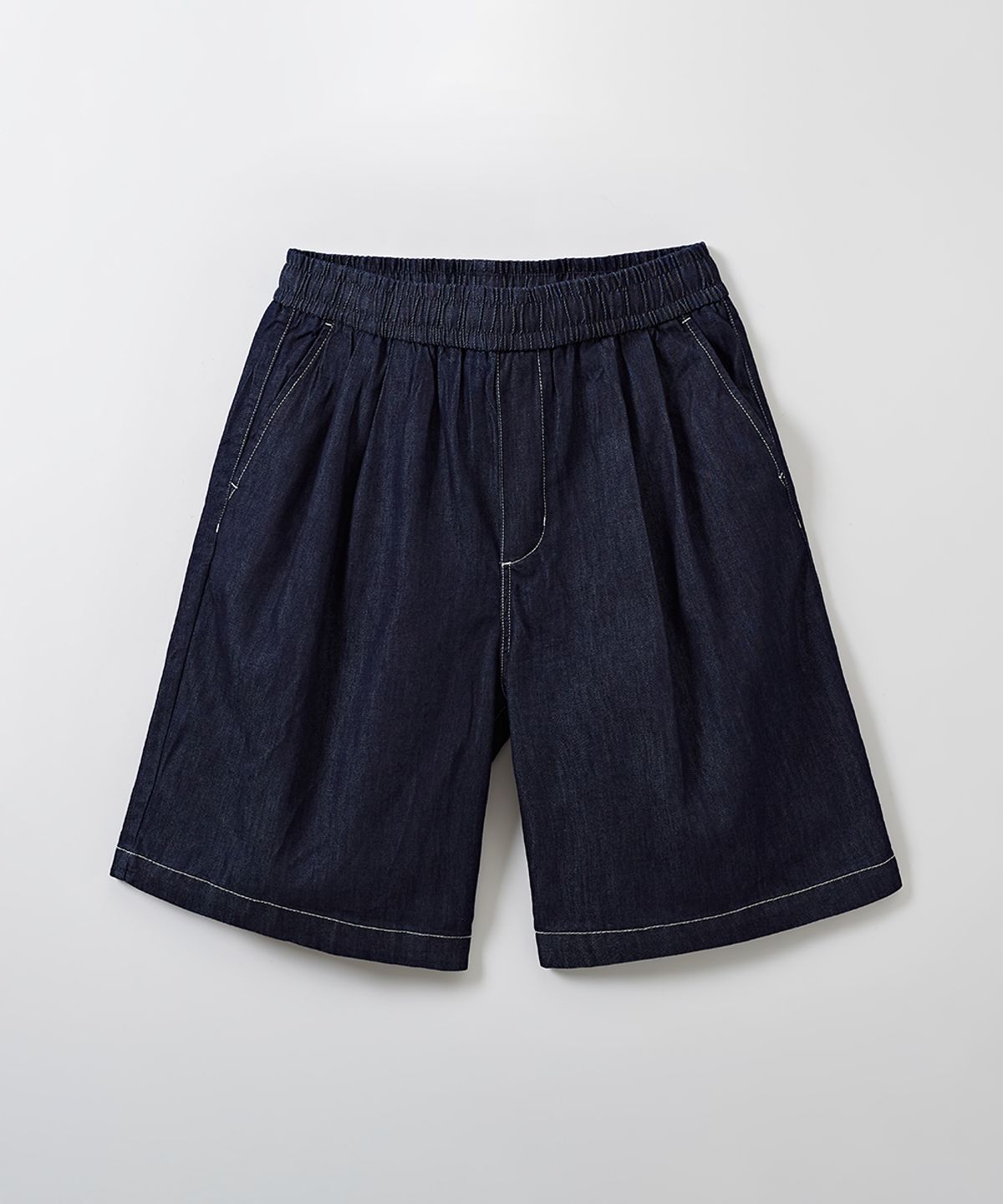 스파오(SPAO) [남녀공용] 데님 밴딩 쇼츠 (셋업)_SPTNE37C01
