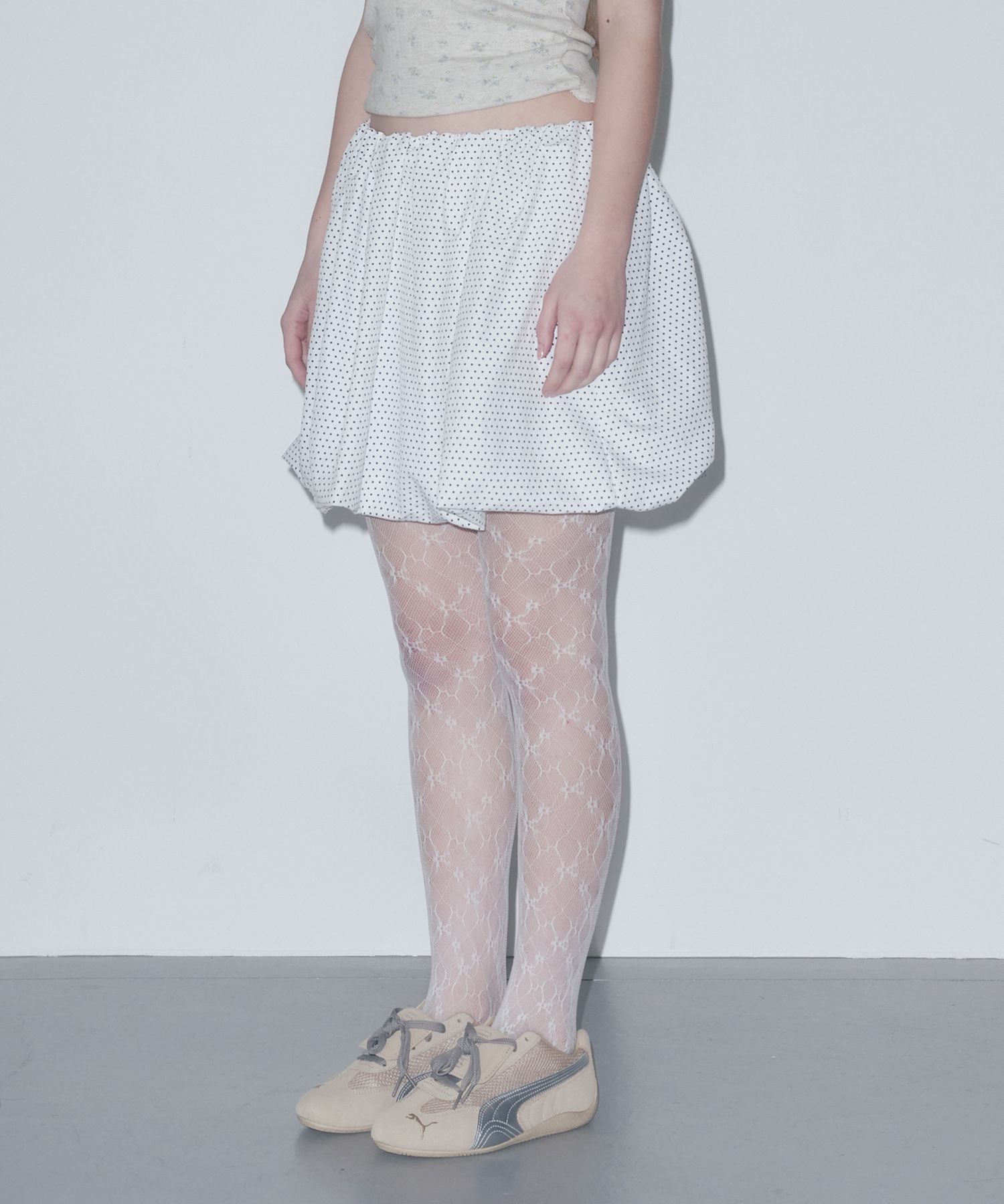 MUSINSA | FUNFROMFUN VOLUME MINI SKIRT, WHITE