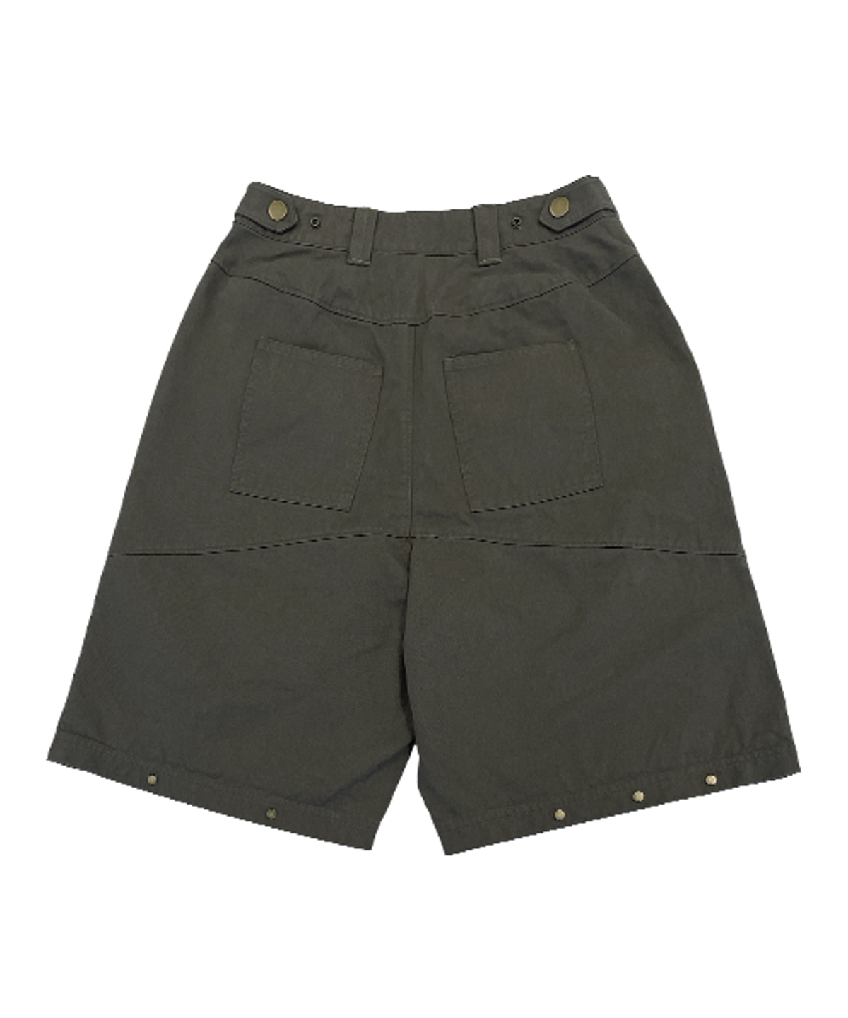 더콜디스트모먼트(THE COLDEST MOMENT) TCM rivet half pants (brown)
