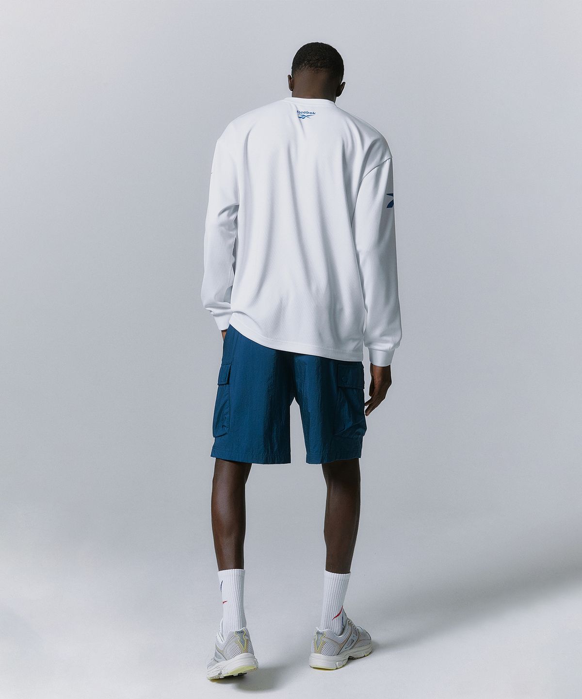 리복(REEBOK) 트윈 벡터 져지 롱슬리브 - 화이트