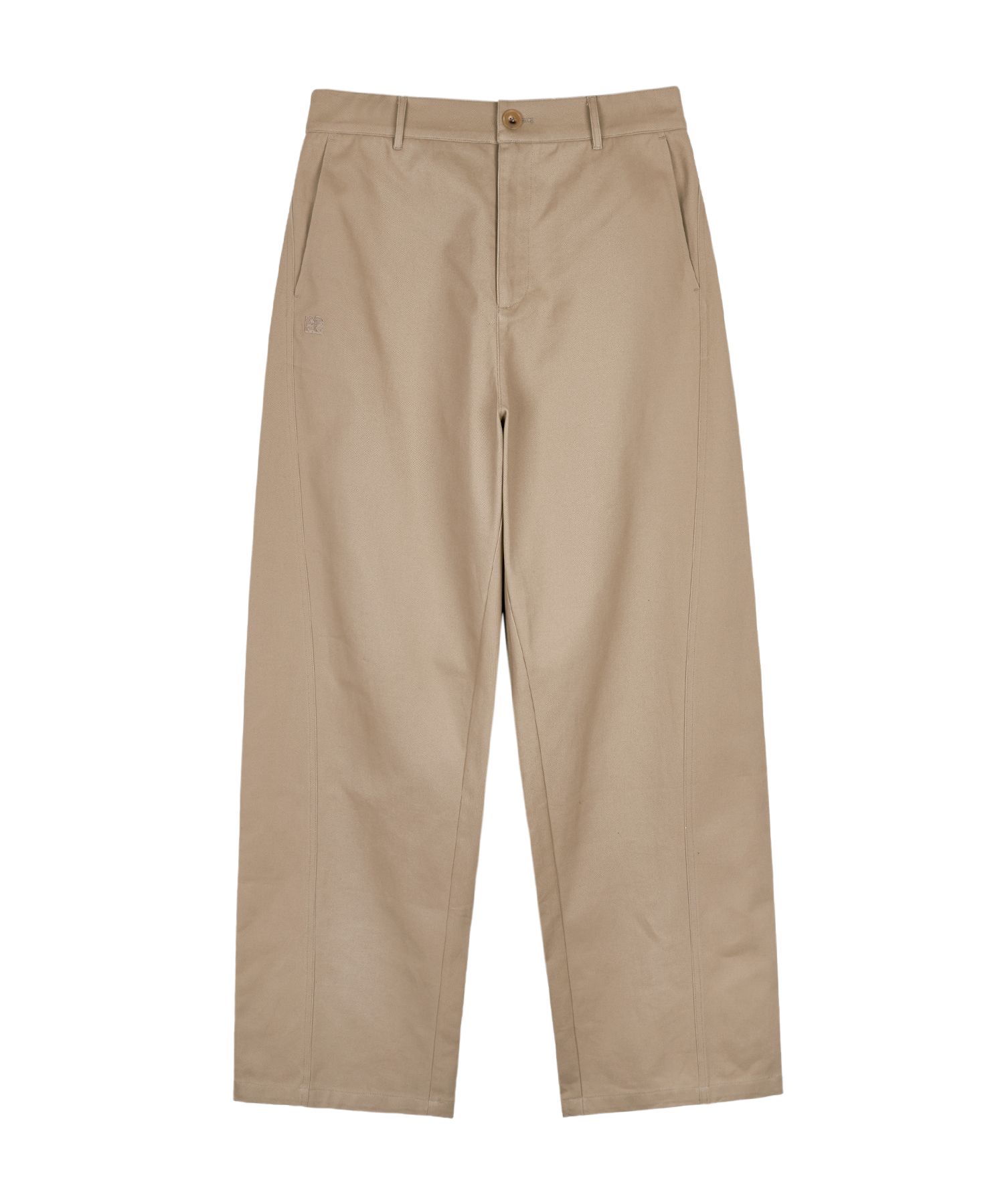 MUSINSA公式 | FREI Curved Chino Pants (BEIGE)