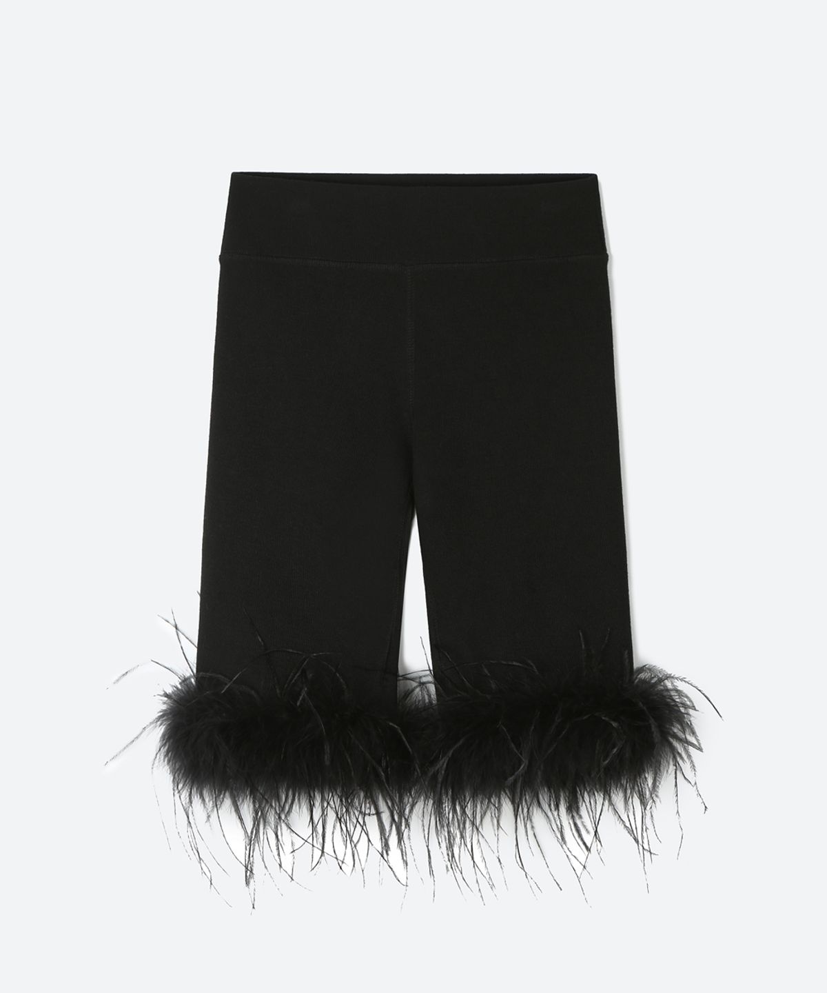 문선(MOONSUN) MJ S2 Ostrich Hair Biker Pants / Black