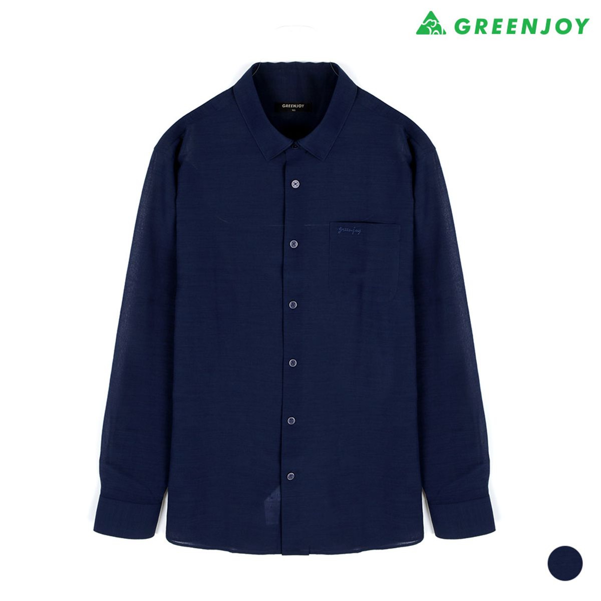 그린조이(GREENJOY) 남성 린넨라이크 여름성 셔츠