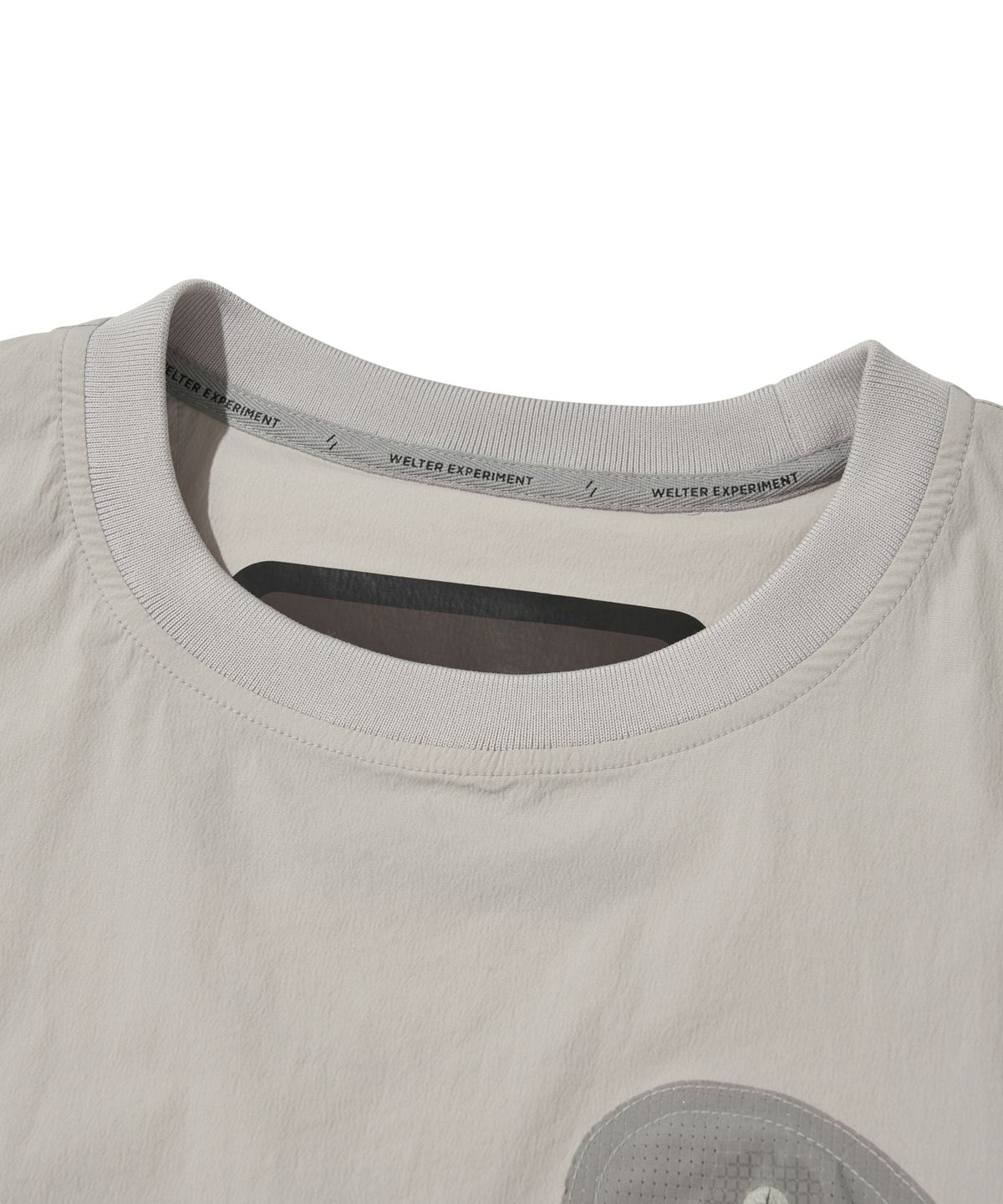 웰터 익스페리먼트(WELTER EXPERIMENT) BREATHABLE HALF SLEEVE PULLOVER_LIGHT GRAY_WDT019