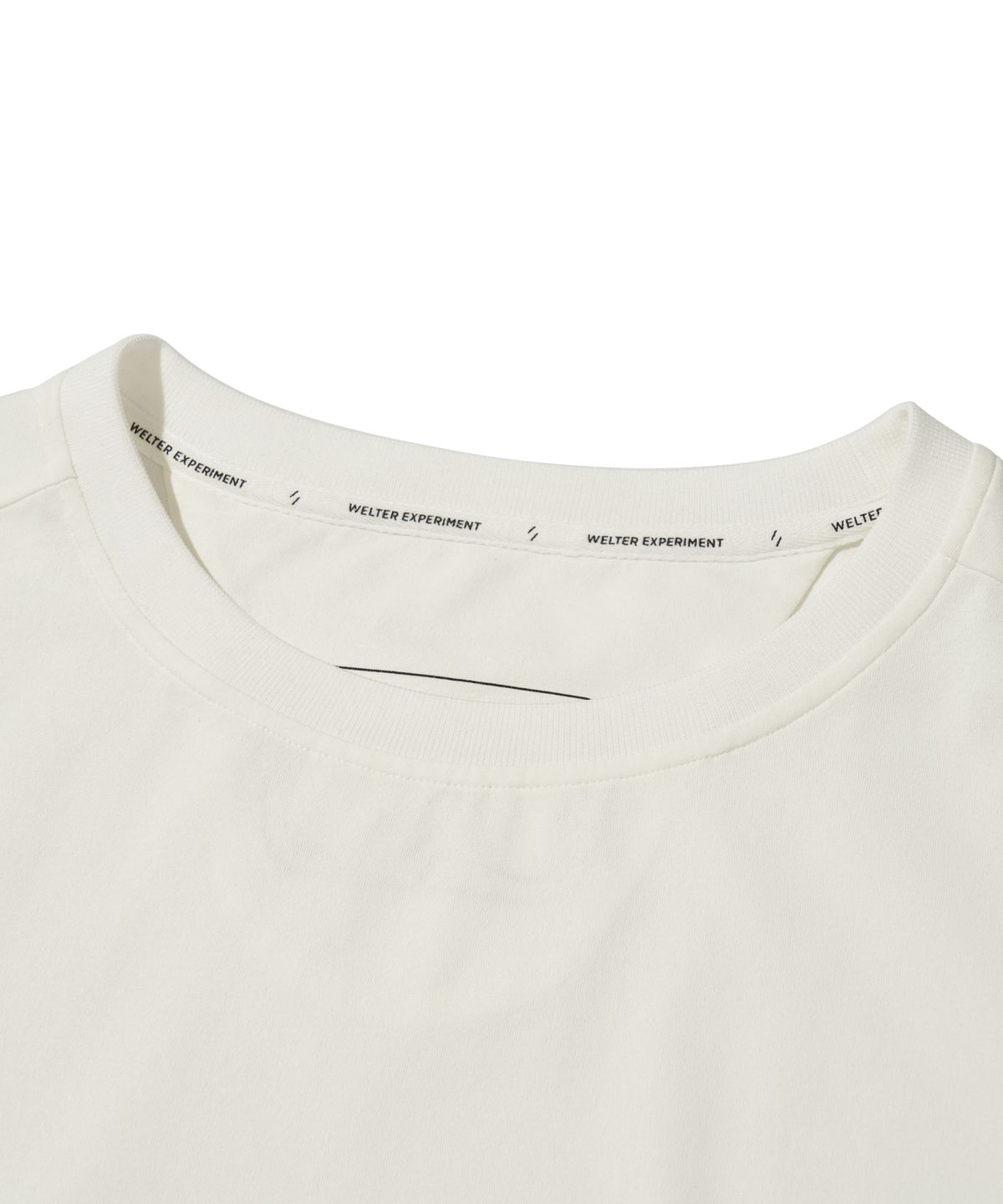 웰터 익스페리먼트(WELTER EXPERIMENT) PRESPA T-SHIRT_OFF WHITE_WDT012