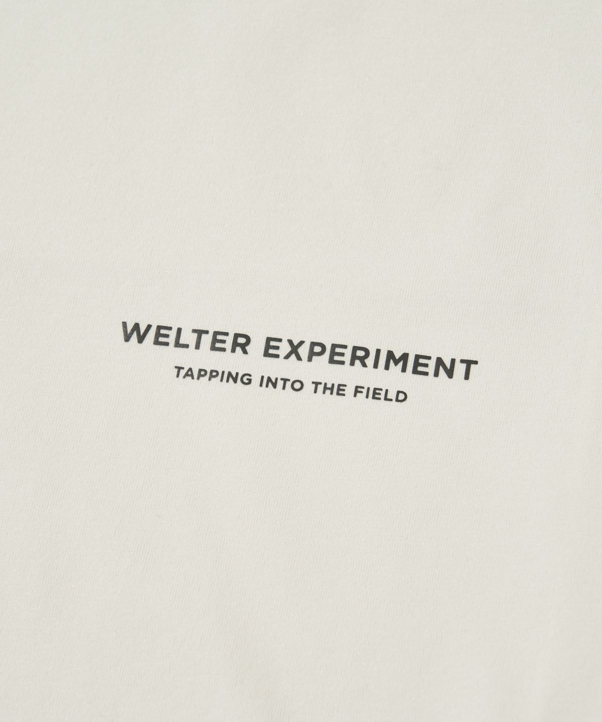 웰터 익스페리먼트(WELTER EXPERIMENT) PRESPA T-SHIRT_OFF WHITE_WDT012