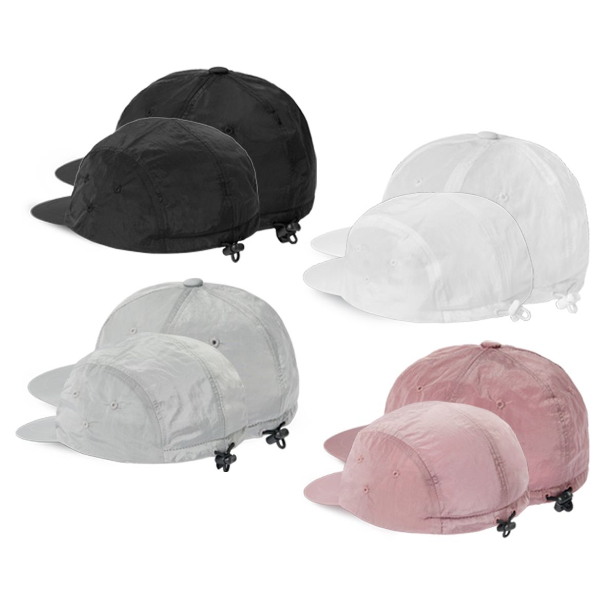 홈보이스포츠클럽(HOMEBOI SPORT CLUB) Nylon Logo Cap - 블랙