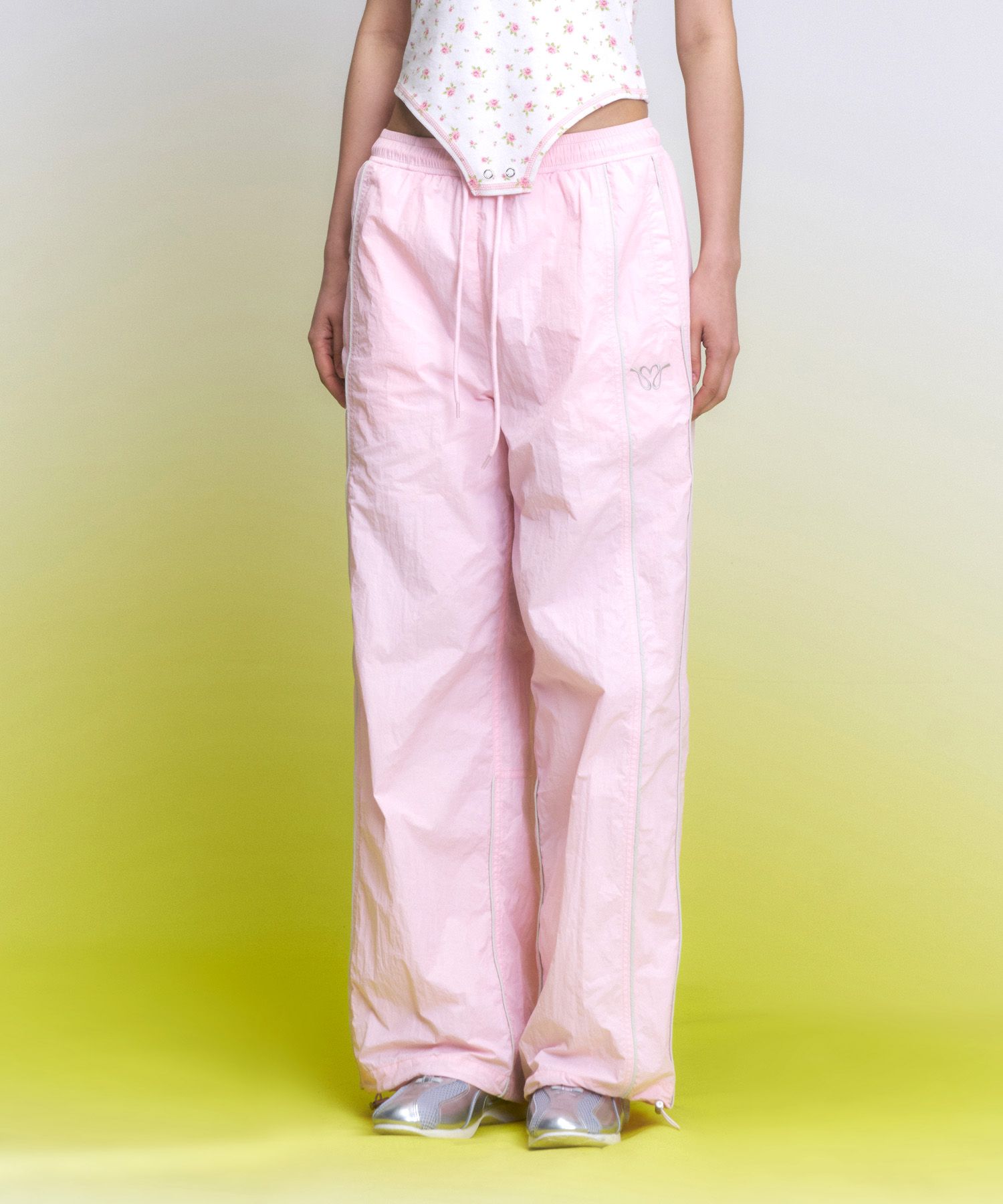 ★ILLIGO★ 129 Piping Nylon Track Pants White 5010268340 ILLIGO 129 PIPING NYLON TRACK PANTS 4BUK018 (ILLIGO/パンツ