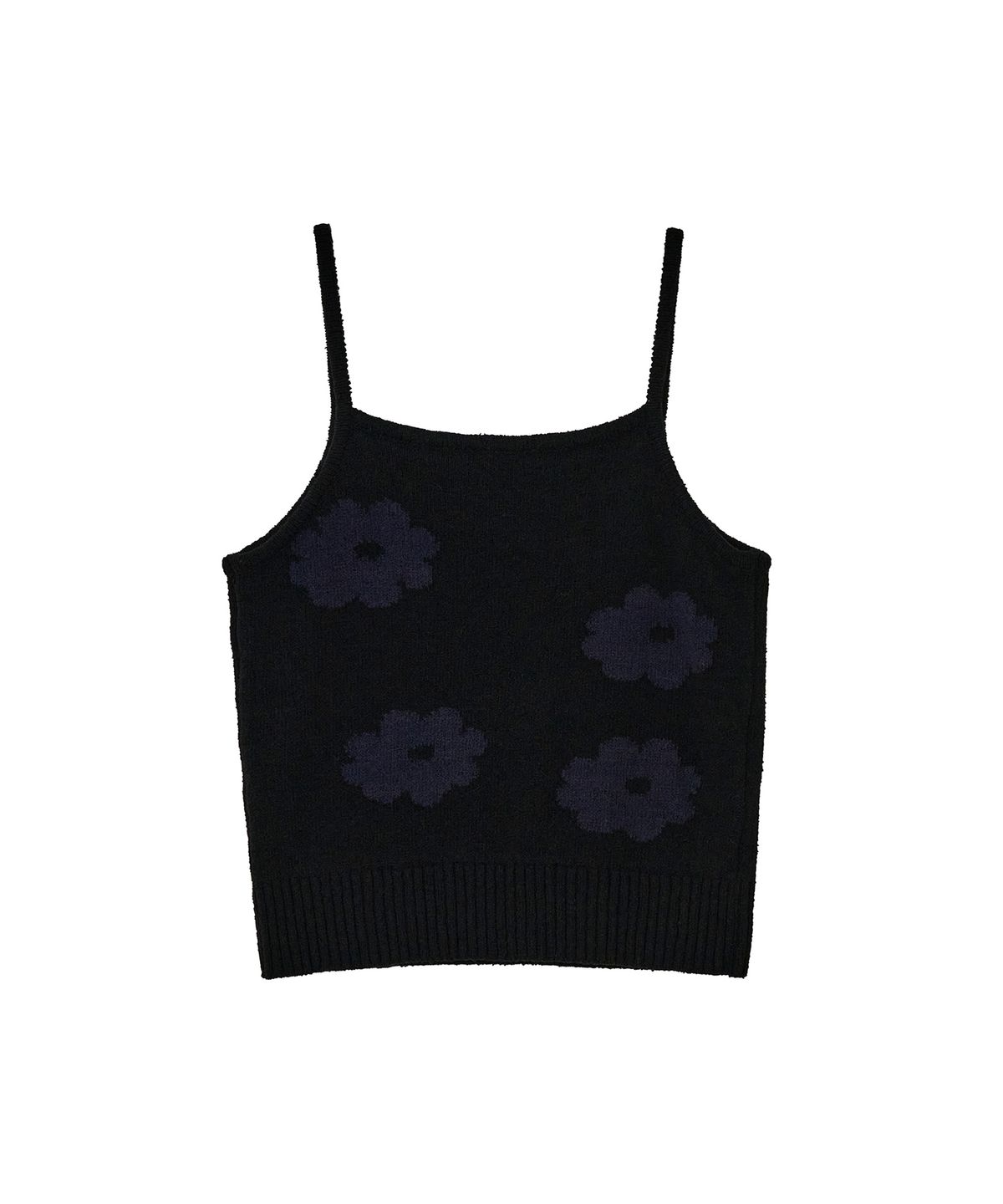 데이지신드롬(DAISY SYNDROME) BLOOMING SLEEVELESS KNIT black