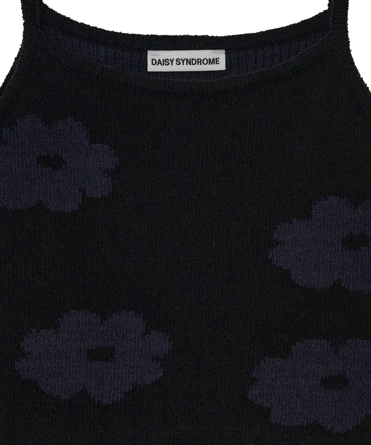 데이지신드롬(DAISY SYNDROME) BLOOMING SLEEVELESS KNIT black