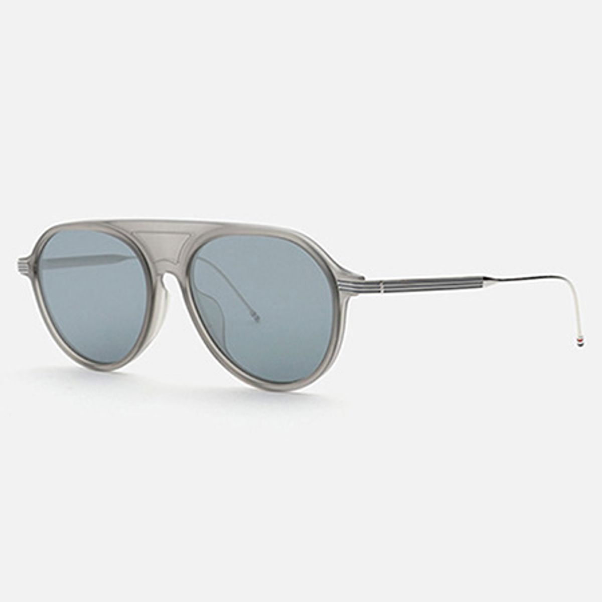 톰브라운 아이웨어(THOM BROWNE EYEWEAR) TB-809-B-GRY-SLV-57-AF