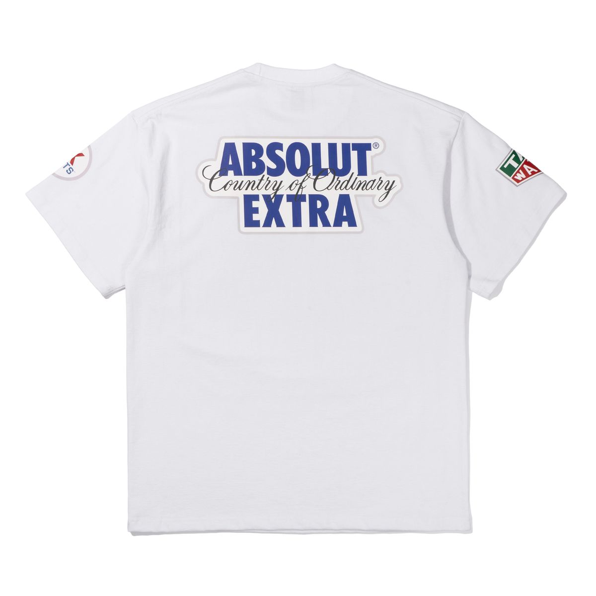 엑스트라오디너리(EXTRAORDINARY) 헤비코튼  RACING SYMBOL TEE  WHITE