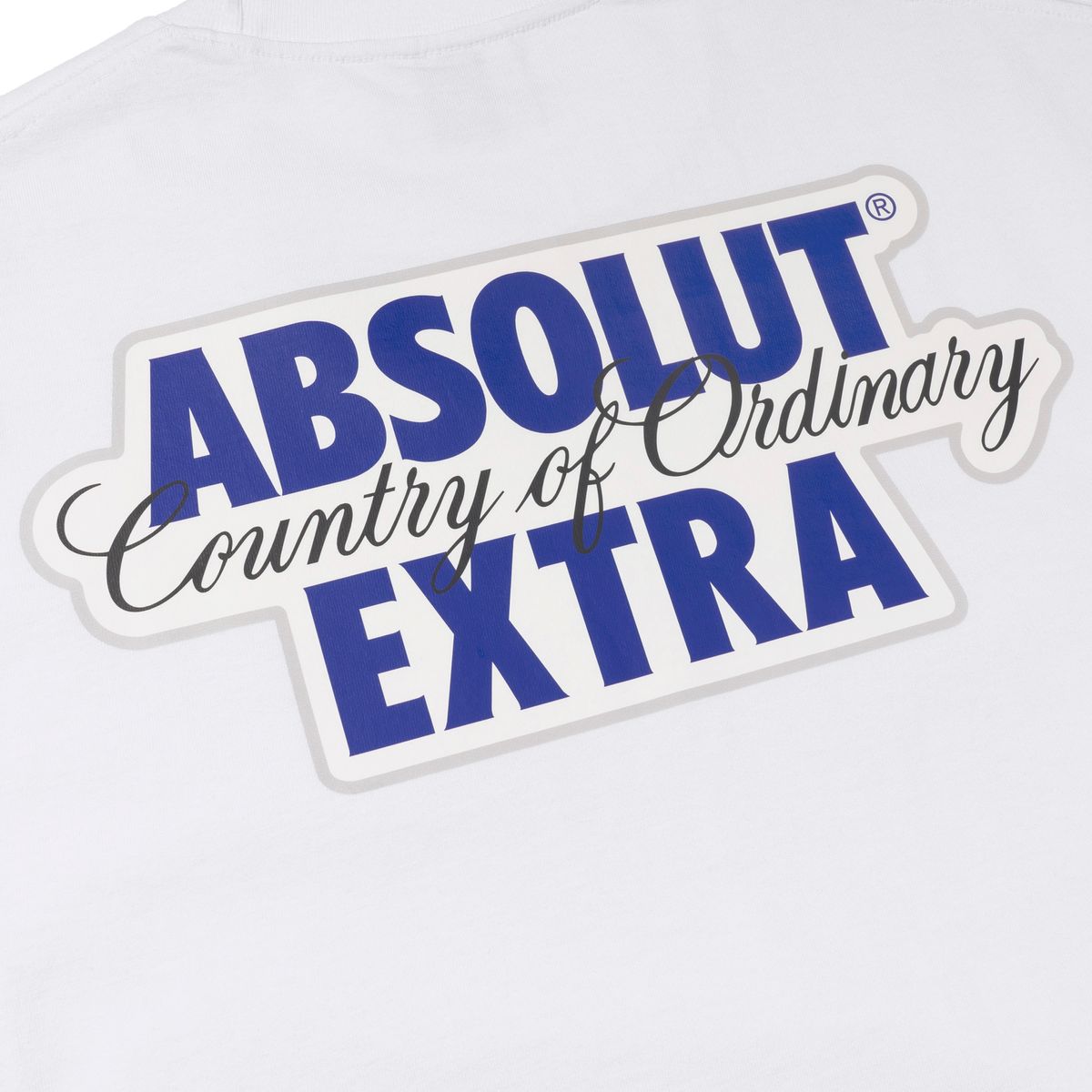 엑스트라오디너리(EXTRAORDINARY) 헤비코튼  RACING SYMBOL TEE  WHITE