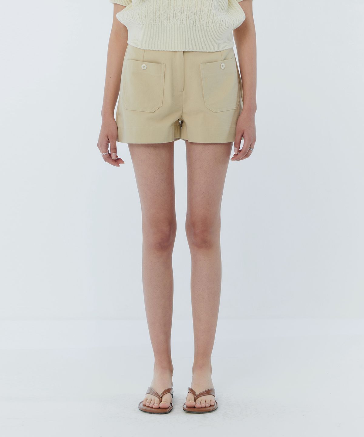 판도라핏(PANDORAFIT) Button Pocket Shorts