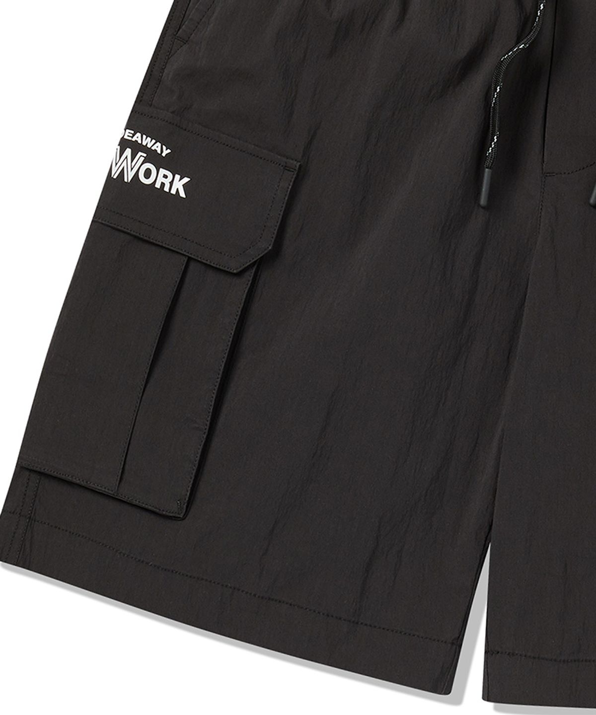 라이프워크(LIFEWORK) 베이직 로고 숏 카고 팬츠