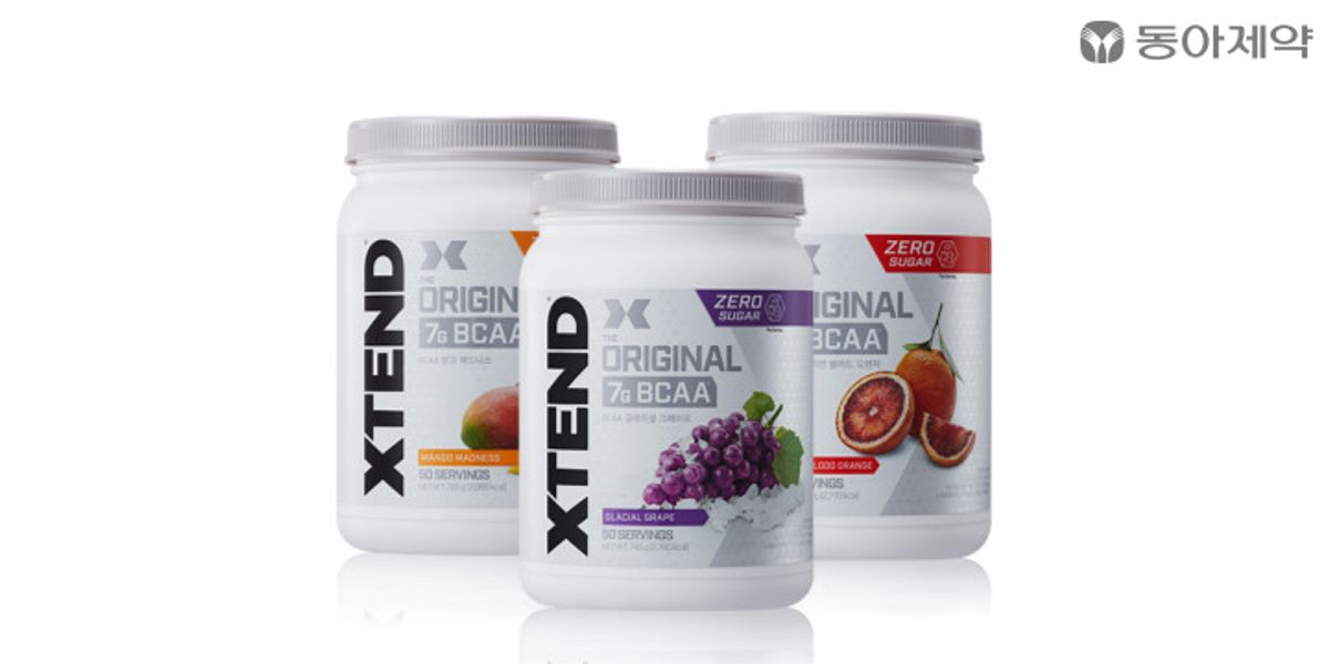 엑스텐드(XTEND) 고함량 bcaa 7000mg 엑스텐드 제로슈가  망고맛 50회분