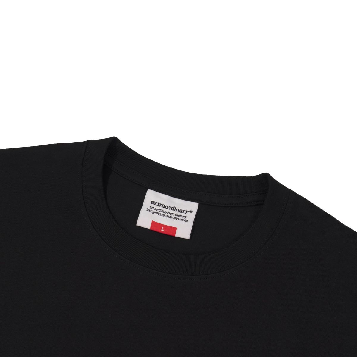 엑스트라오디너리(EXTRAORDINARY) 헤비코튼  NO1 NUMERO TEE  BLACK