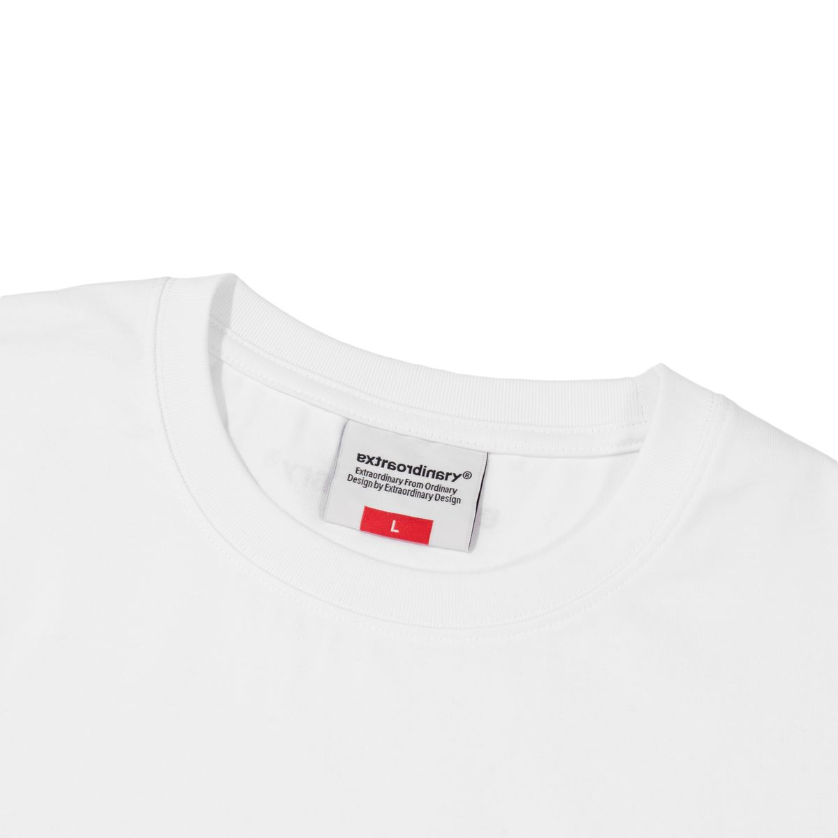 엑스트라오디너리(EXTRAORDINARY) 헤비코튼  NO1 NUMERO TEE  WHITE