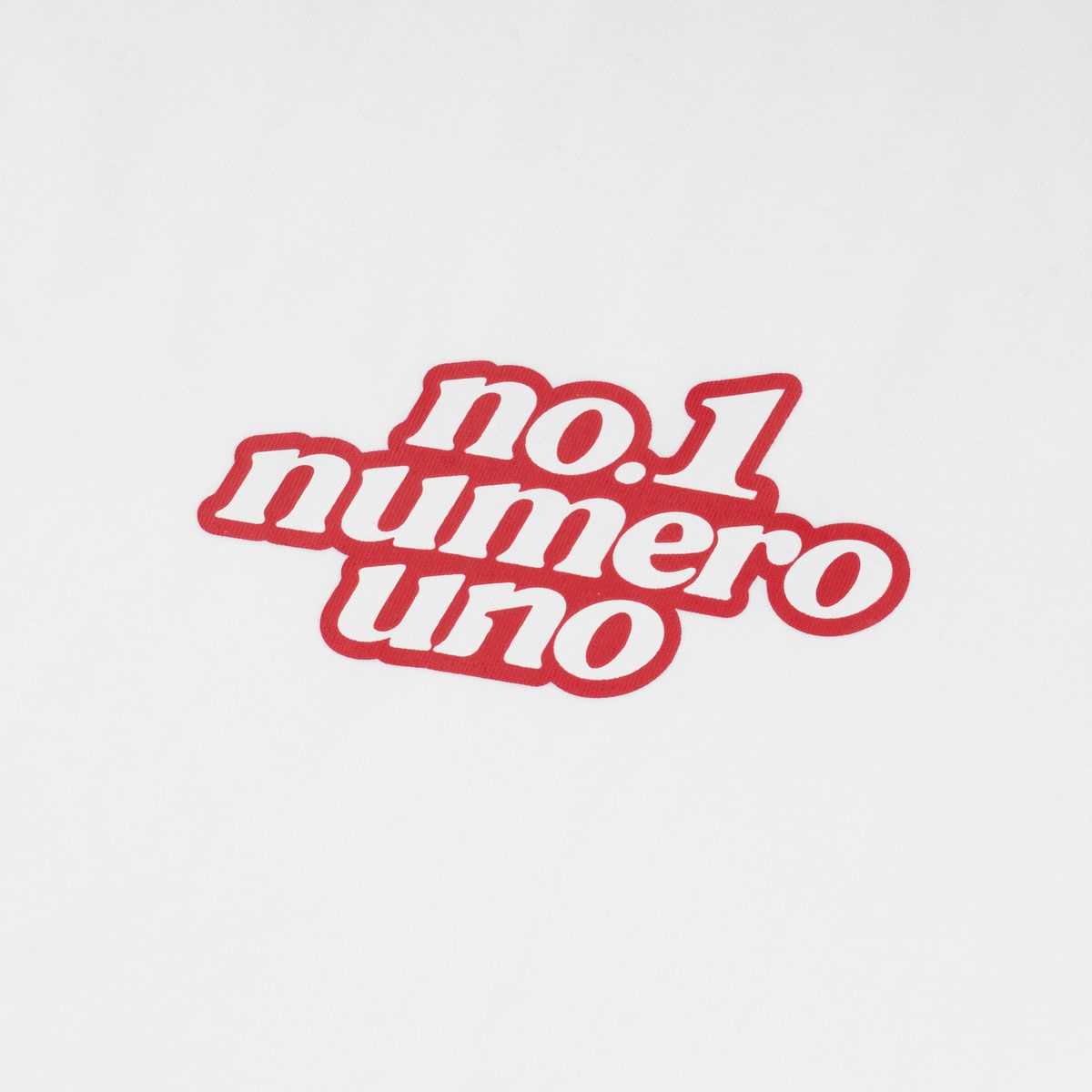 엑스트라오디너리(EXTRAORDINARY) 헤비코튼  NO1 NUMERO TEE  WHITE