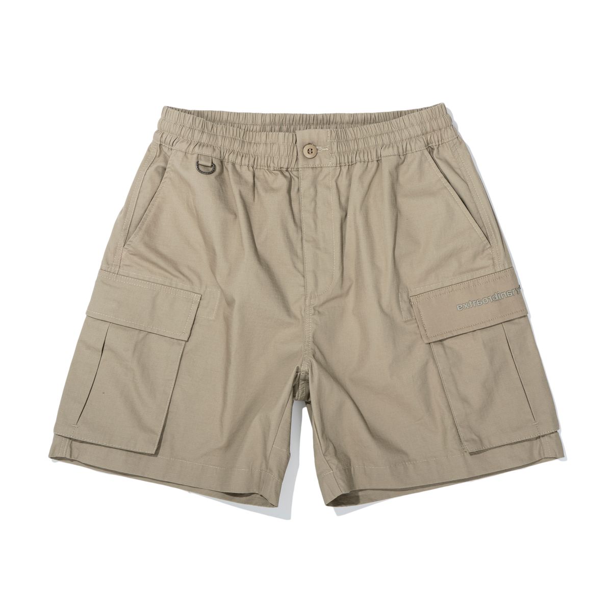 엑스트라오디너리(EXTRAORDINARY) SOLID CARGO RIPSTOP SHORTS  BEIGE
