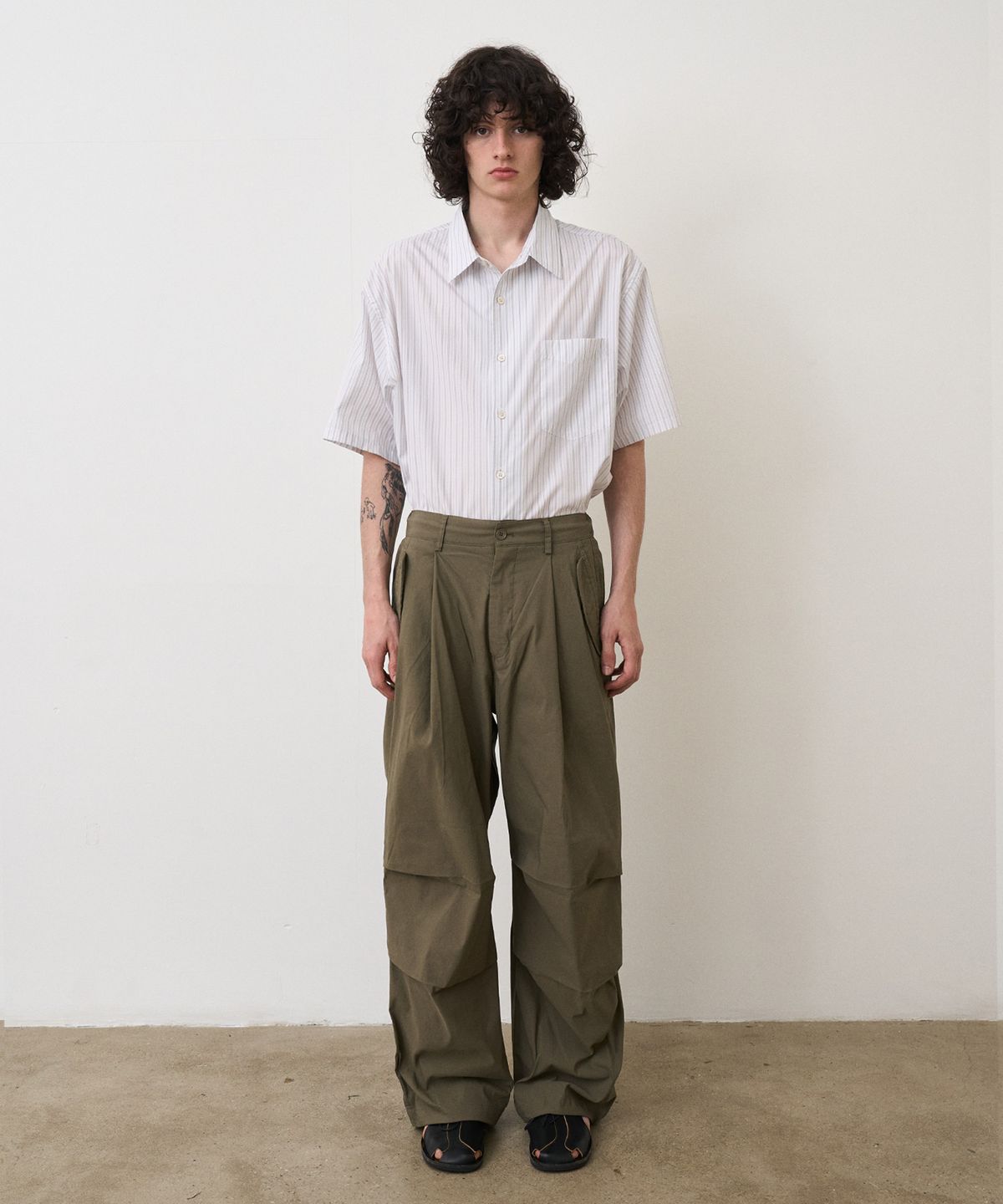 노운(NOUN) wide multi pants v2 (khaki)