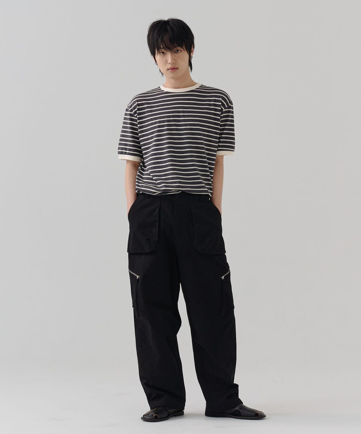 노운(NOUN) balloon pocket pants (black)