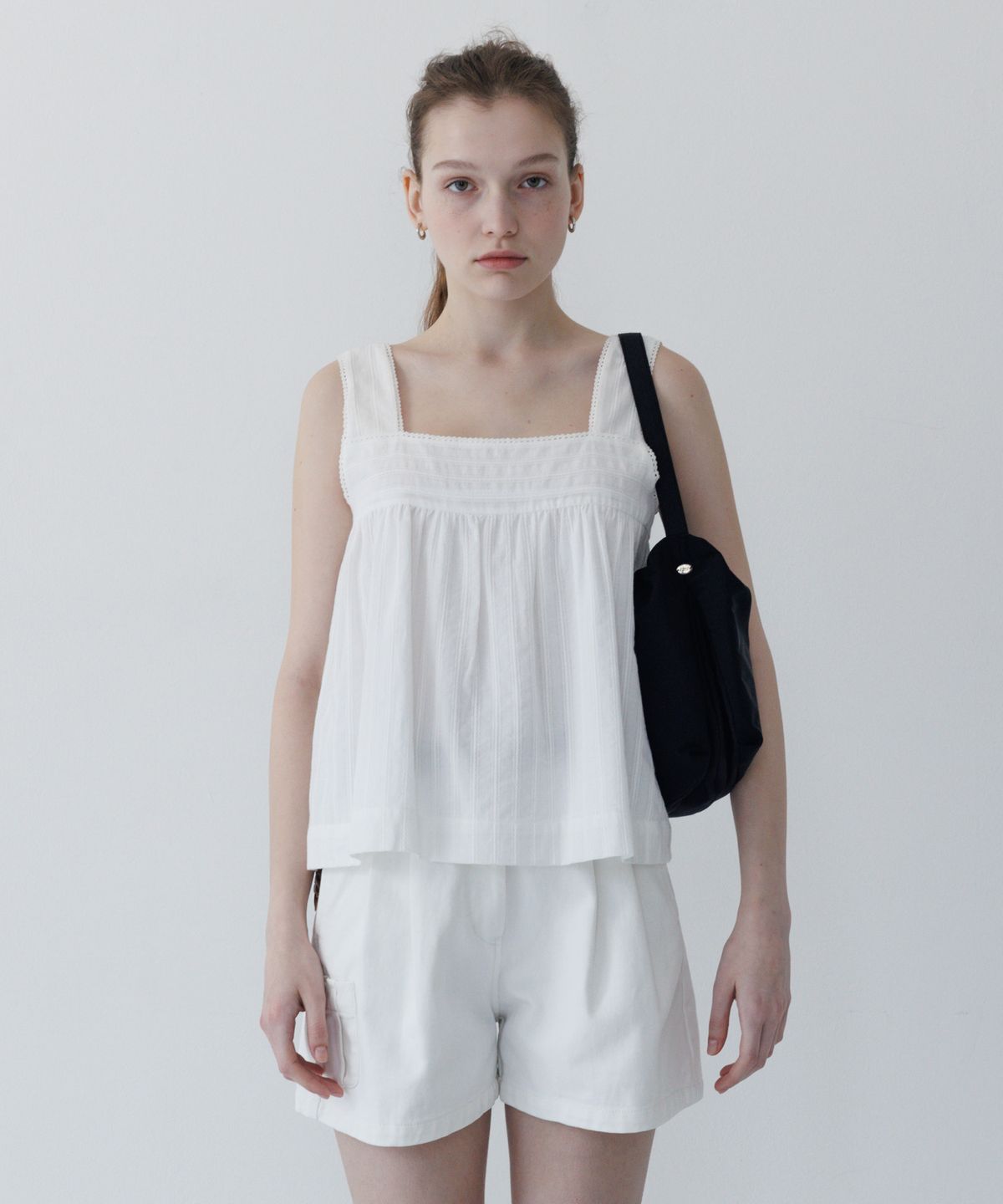 튜드먼트(TTUDEMENT) SHELL HOBO BAG BLACK