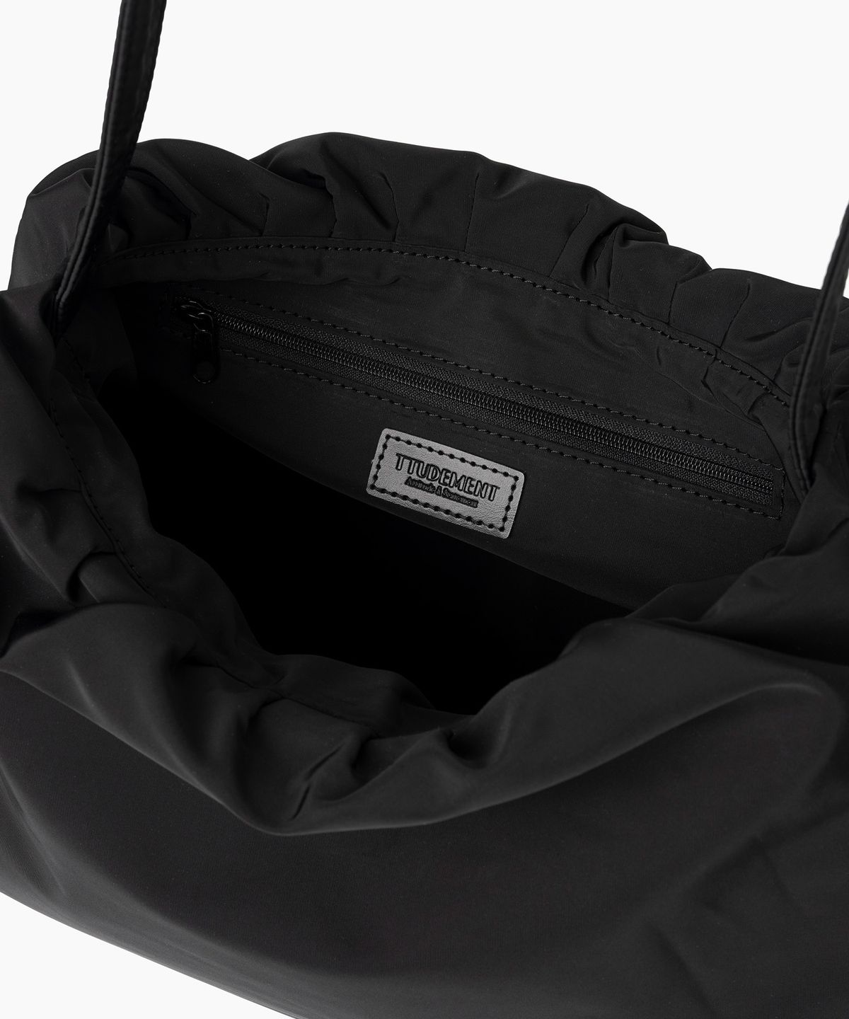 튜드먼트(TTUDEMENT) SHELL HOBO BAG BLACK