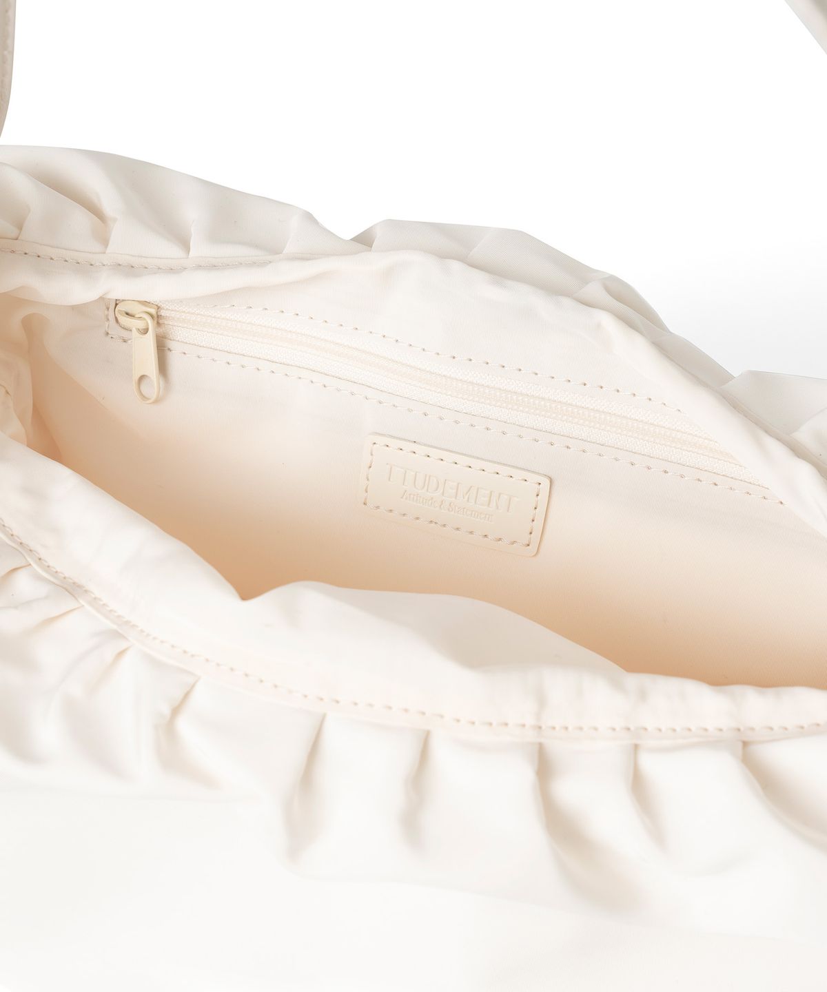 튜드먼트(TTUDEMENT) SHELL HOBO BAG CREAM
