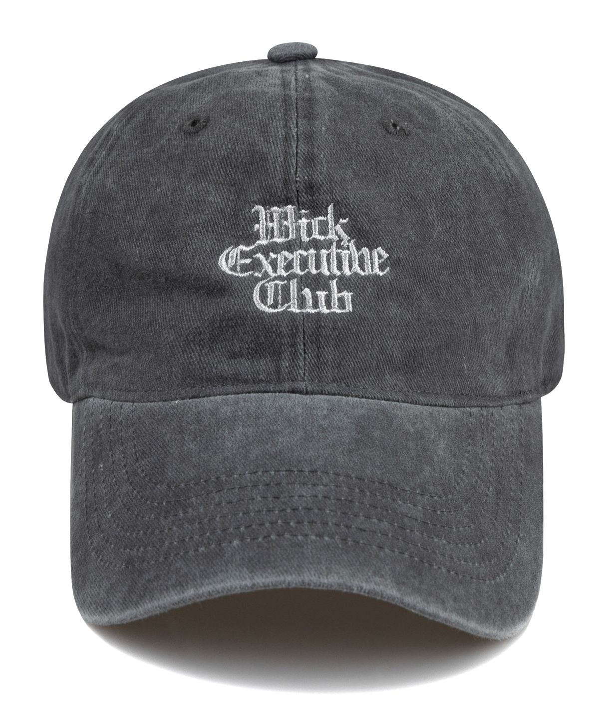 윅(WICK) Executive 클래식 스톤 워시드 볼캡-그레이