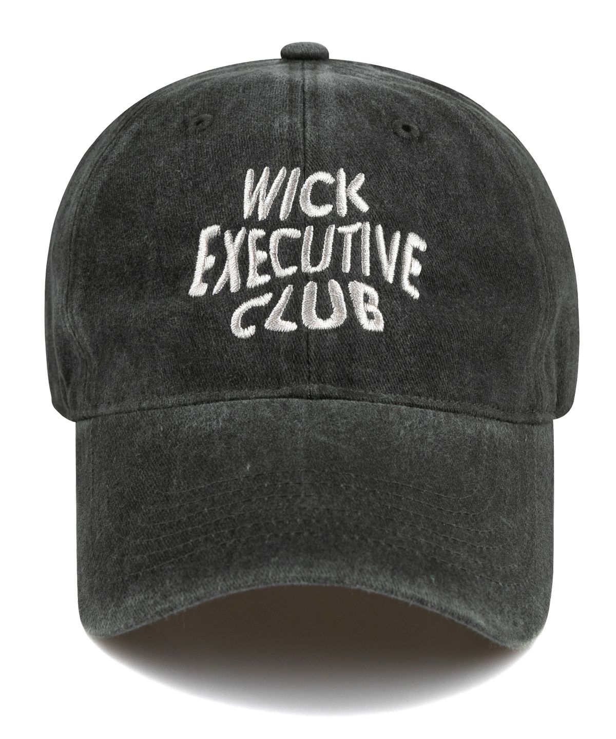 윅(WICK) EXECUTIVE CLUB 웨이브 스톤 워시드 볼캡-차콜