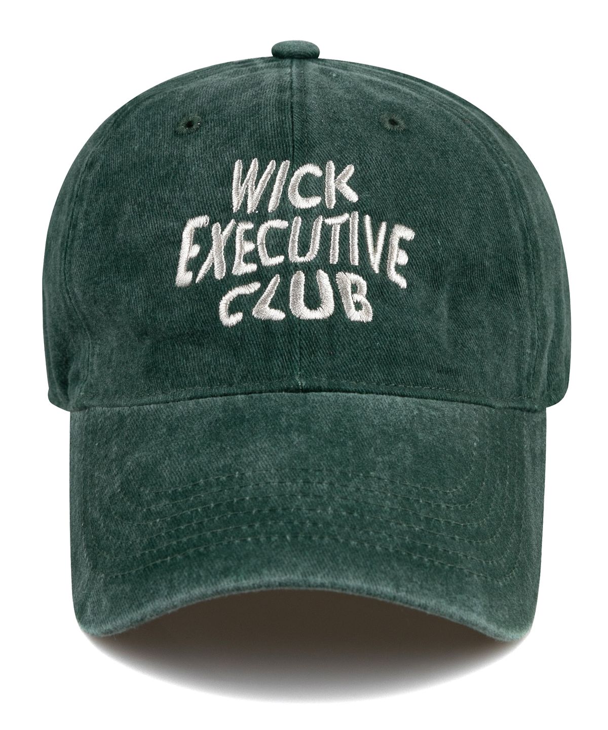 윅(WICK) EXECUTIVE CLUB 웨이브 스톤 워시드 볼캡-그린