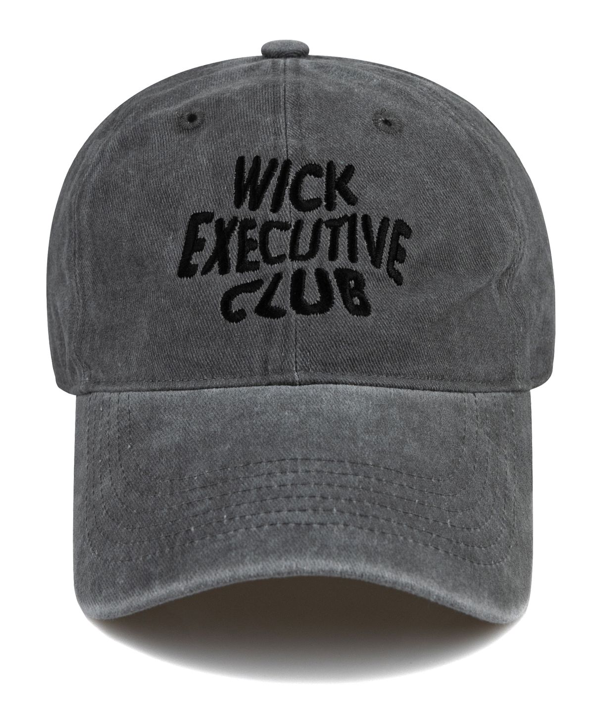 윅(WICK) EXECUTIVE CLUB 웨이브 스톤 워시드 볼캡-그레이