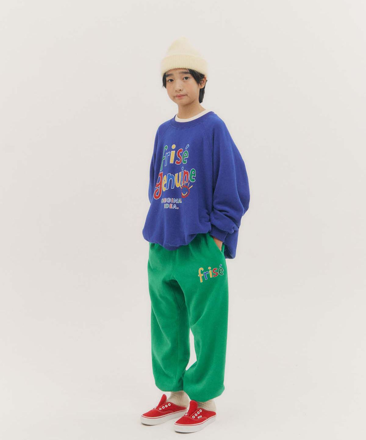 프리제(FRISE) 래글런맨투맨_블루_키즈