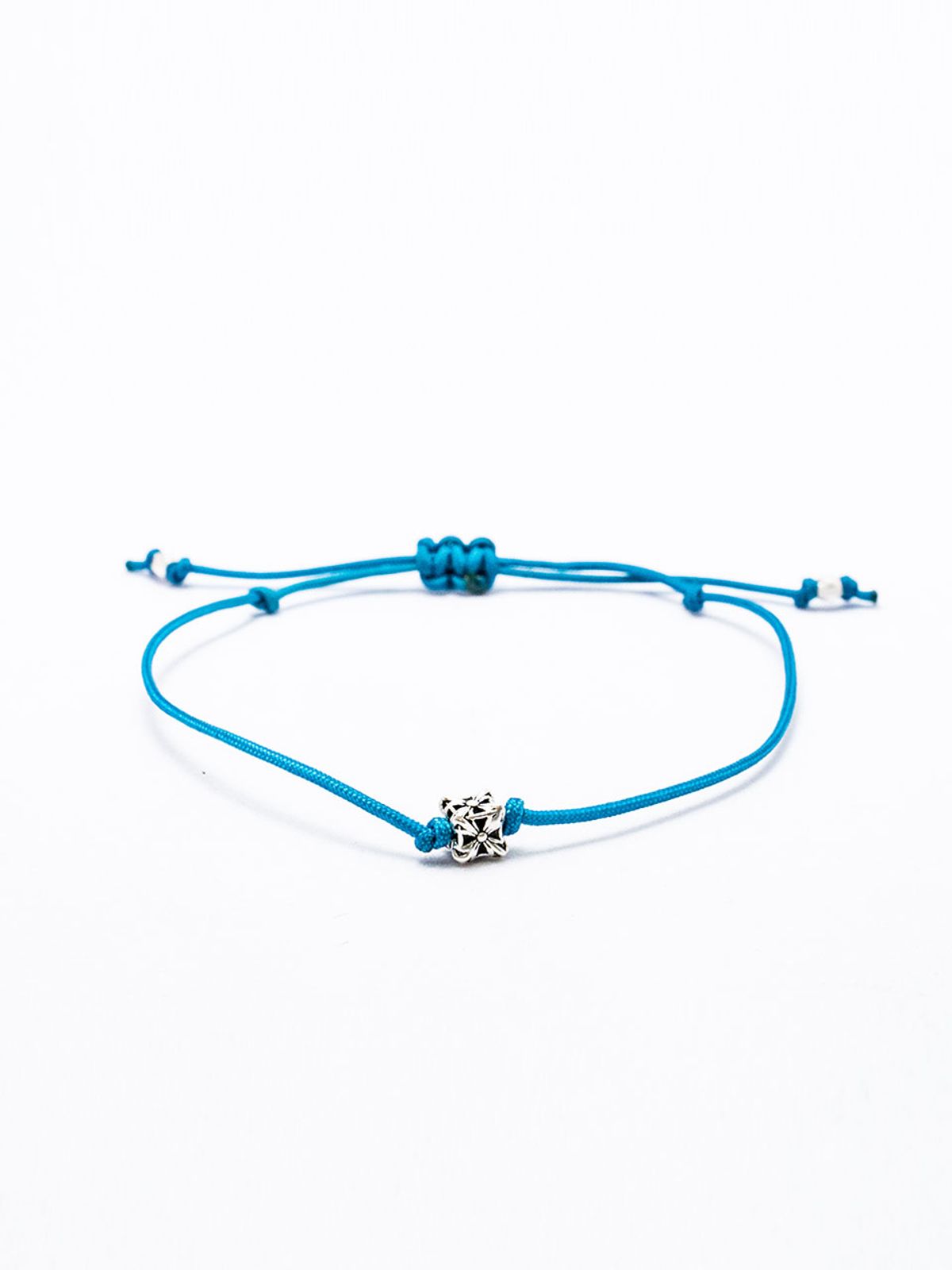 하랑(HARANG) HR 294B_Cube Pendant Fabric Bracelet (Blue)