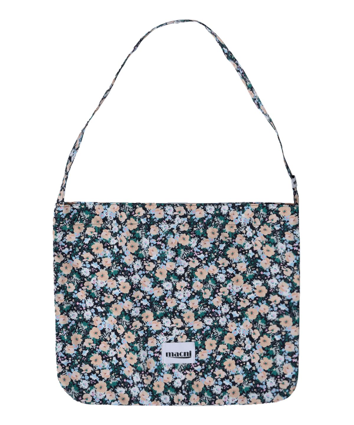 마크니(MACNI) FLORAL ECO CROSS BAG_BLACK