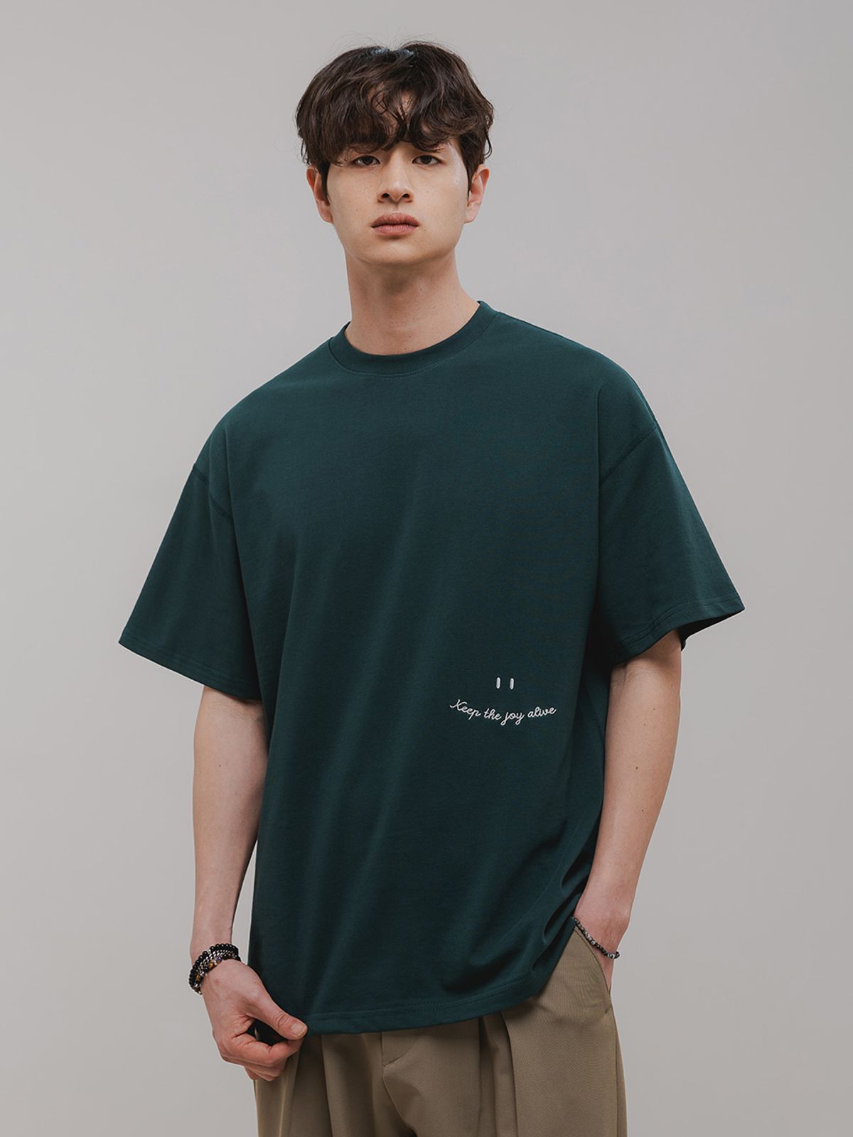 바켄(BAKKEN) Smile 반팔티셔츠 BK3993_그린
