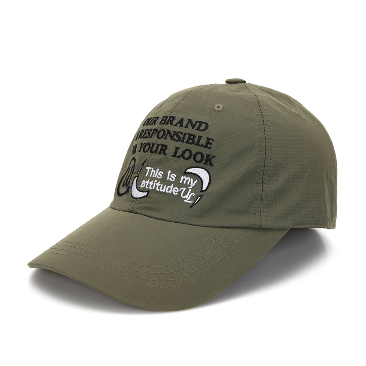 유룩(ULUK) 애디튜드 스트링 나일론 볼캡_Khaki