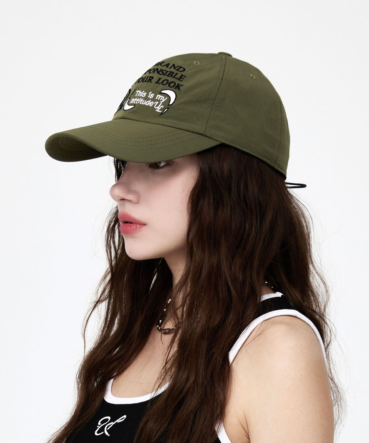 유룩(ULUK) 애디튜드 스트링 나일론 볼캡_Khaki