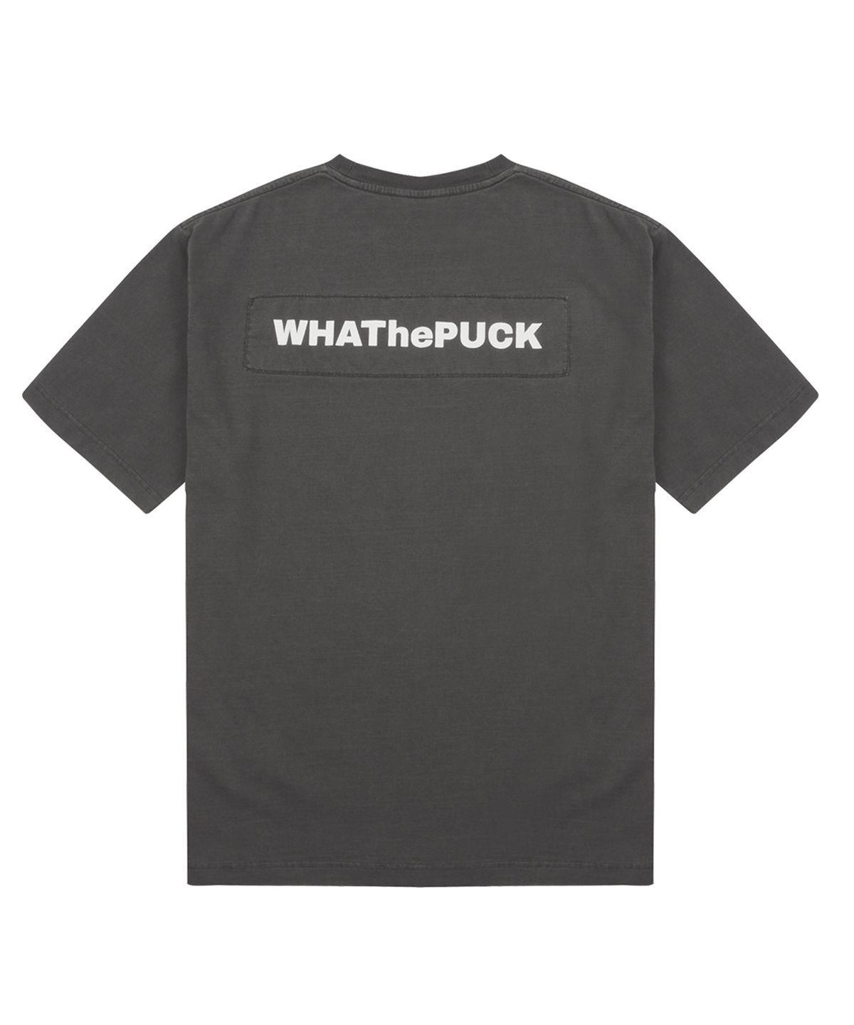 왓더퍽(WHATHEPUCK) W 로고 하트 티셔츠 차콜