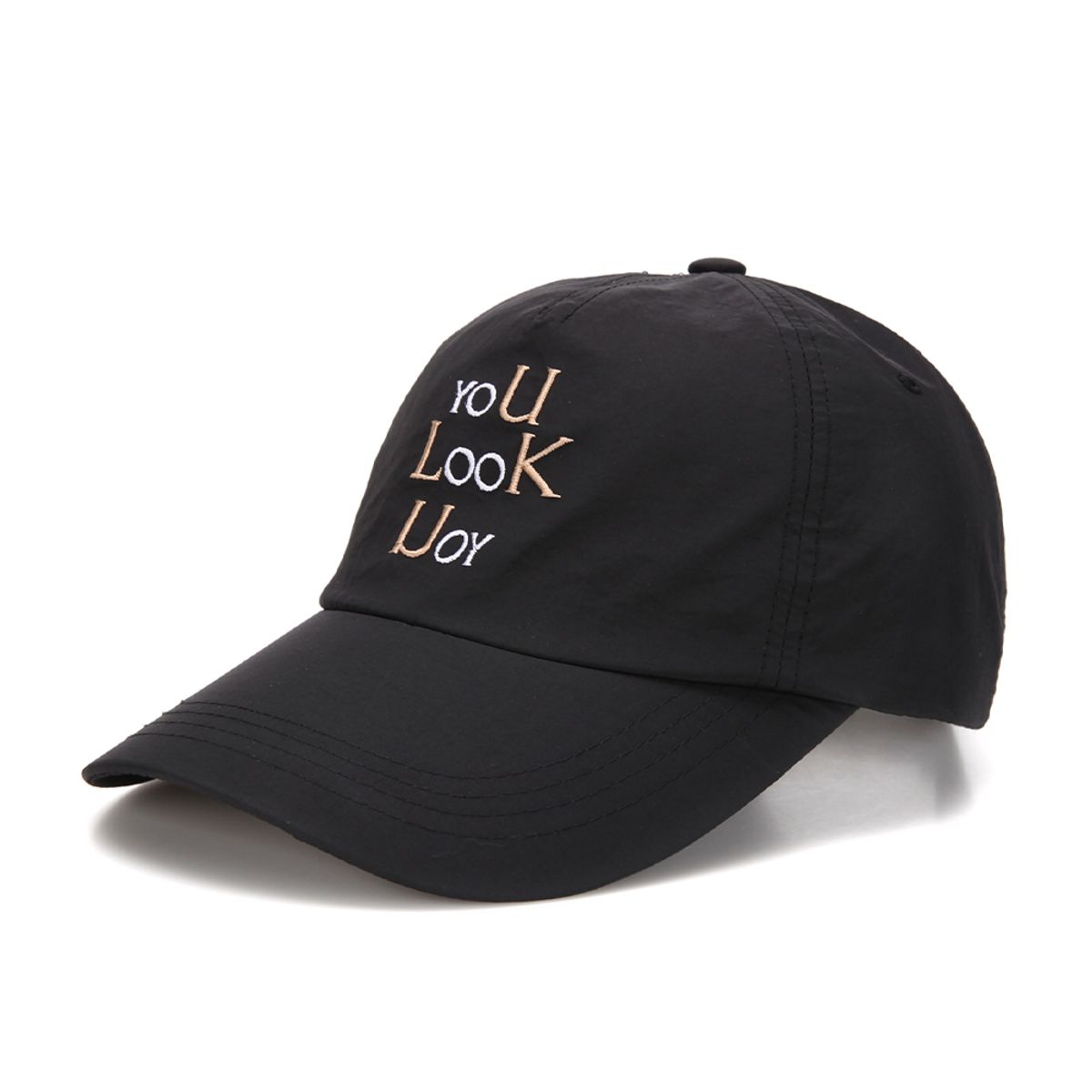유룩(ULUK) 유룩유 자수 바이오 볼캡_Black