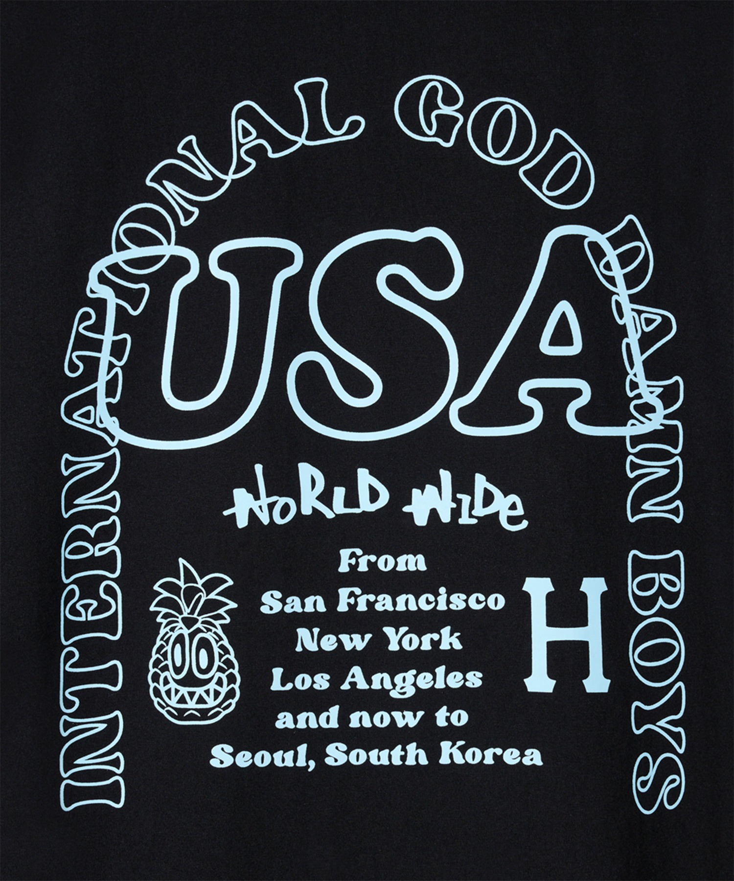 [HUF] ★24SS★HUF X REDDY PINNACLE TEE MUSINSA | HUF HUF x REDDY PINNACLE TEE [BLACK]